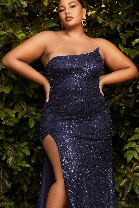 Empire - line wedding dresses with a ruffled skirt Wedding guest dresses with pom - pom trims for a playful look Cinderella Divine CH165C Plus Size Strapless Sexy Long Prom Dress Empire - line wedding dresses with a ruffled skirt Wedding guest dresses with pom - pom trims for a playful look Cinderella Divine CH165C Plus Size Strapless Sexy Long Prom Dress