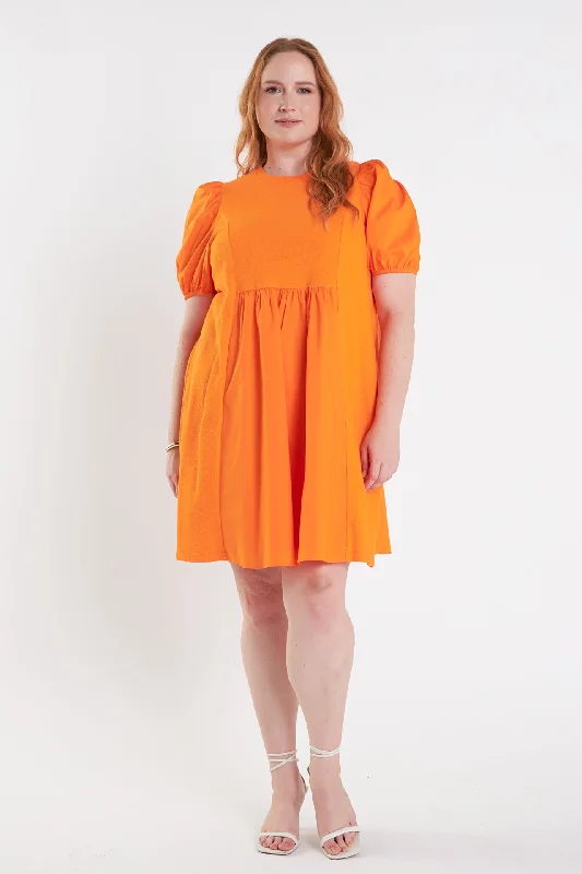 Sleep - Wear Inspired Casual Dresses for a Cozy Feel Plus Size Mixed Media Babydoll Mini Dress Sleep - Wear Inspired Casual Dresses for a Cozy Feel Plus Size Mixed Media Babydoll Mini Dress