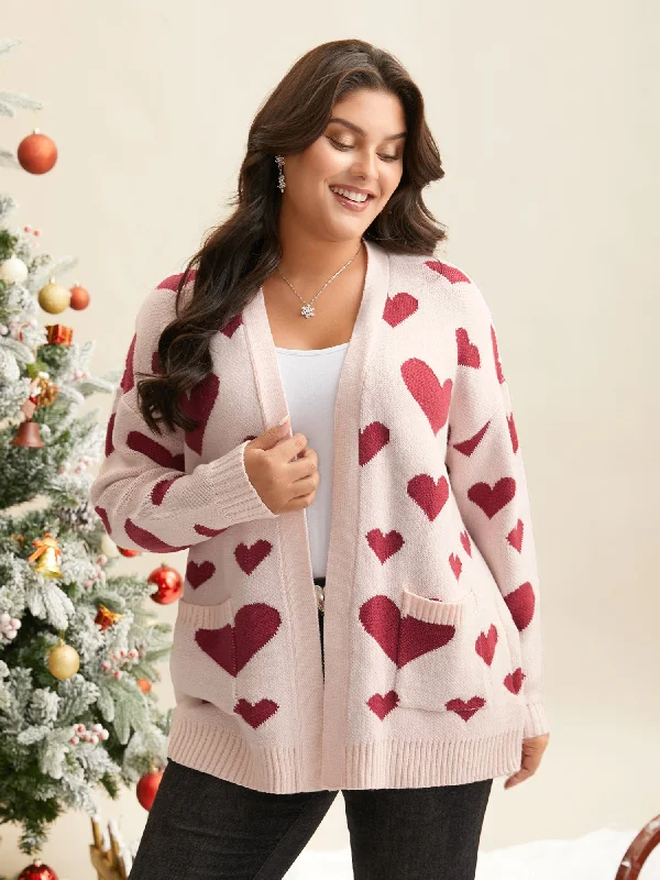 floral print women cardigan for a feminine touchHearts Out Embroidered Pockets Cardigan floral print women cardigan for a feminine touchHearts Out Embroidered Pockets Cardigan