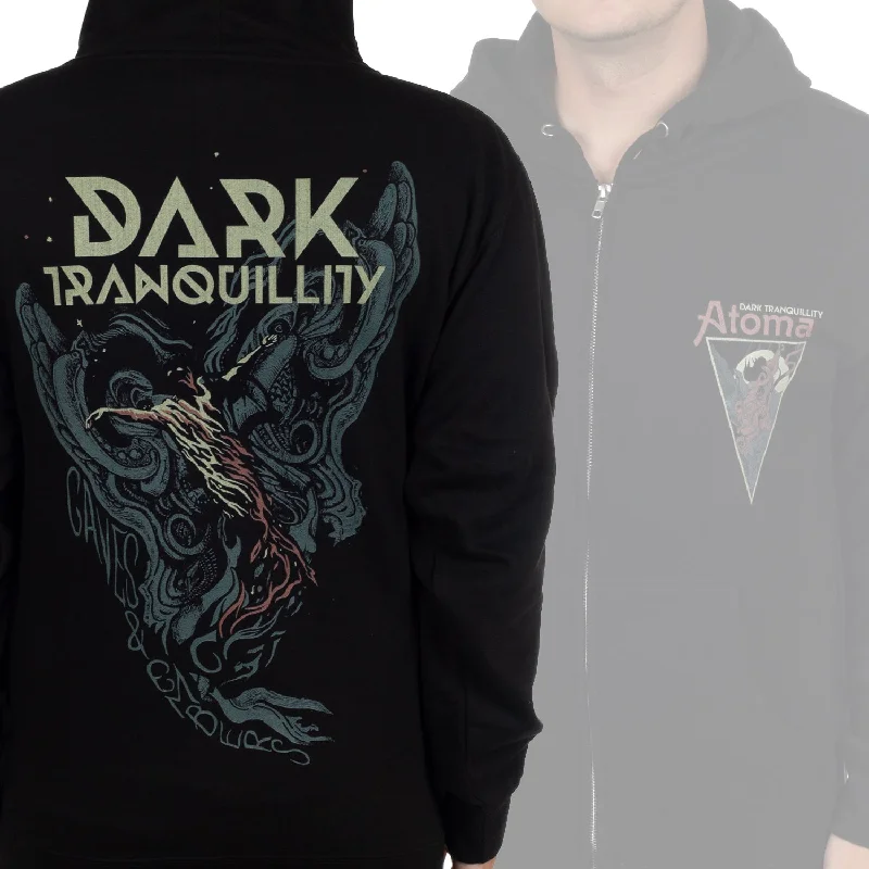Women's crew - neck sweatshirt in a heather gray shade for a classic and versatile optionDark Tranquillity "Atoma" Zip Hoodie Women's crew - neck sweatshirt in a heather gray shade for a classic and versatile optionDark Tranquillity "Atoma" Zip Hoodie