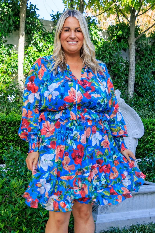 Midi dresses with one - shoulder designs for a modern and asymmetric styleLilliana Long Sleeve Dress Blue Midi dresses with one - shoulder designs for a modern and asymmetric styleLilliana Long Sleeve Dress Blue
