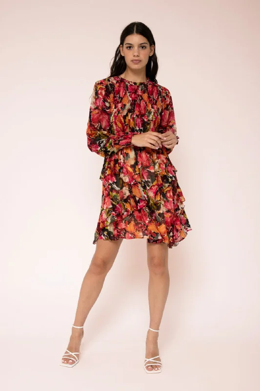 Mini dresses with button - down frontsHolly Shirred Mini Dress